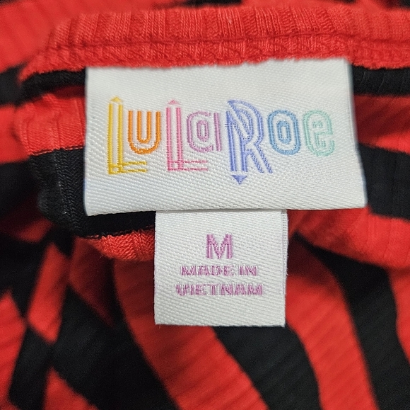 Lularoe Irma Striped Tunic Shirt Medium - Picture 7 of 8